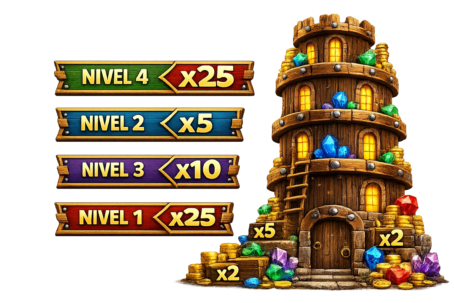 Torre premios madera